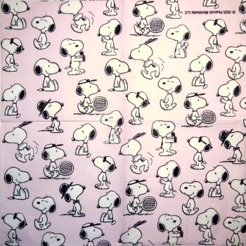 BF-079 Known Figures - 3-ply (pink) - Braun - Peanuts - Snoopy